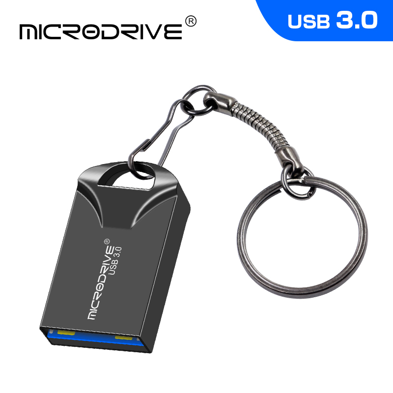 Szybki dysk flash usb 3.0 metalowy 16gb 32gb 64gb 128gb, wodoodporny pendrive usb, mini pamięć usb z brelokiem