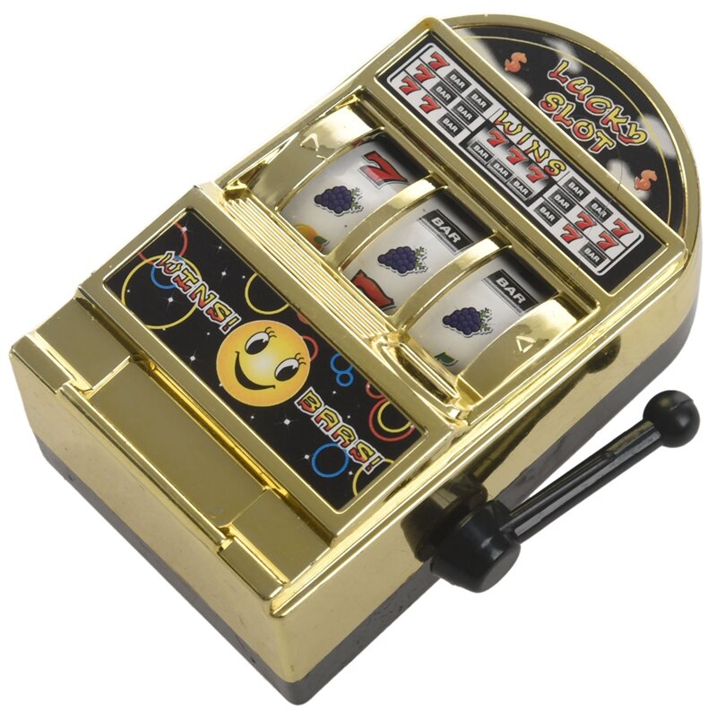 Mini Casino Jackpot fruits Machine à sous tirelire jeu jouet pour enfants adulte décompression jouets Machine à sous jouet or