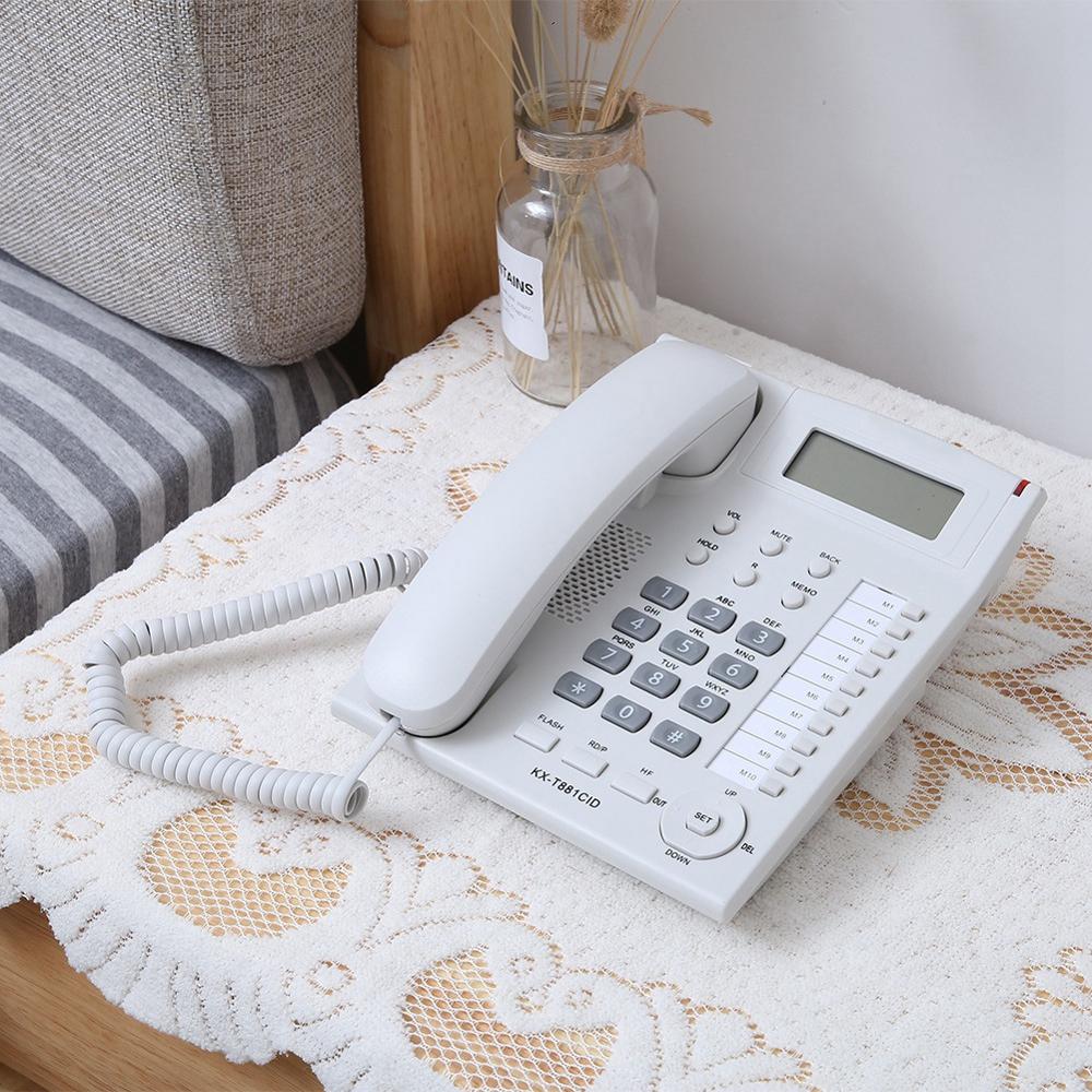 Kx -t881 hjem hotel kablet stationær telefon kontor fasttelefon med beslag