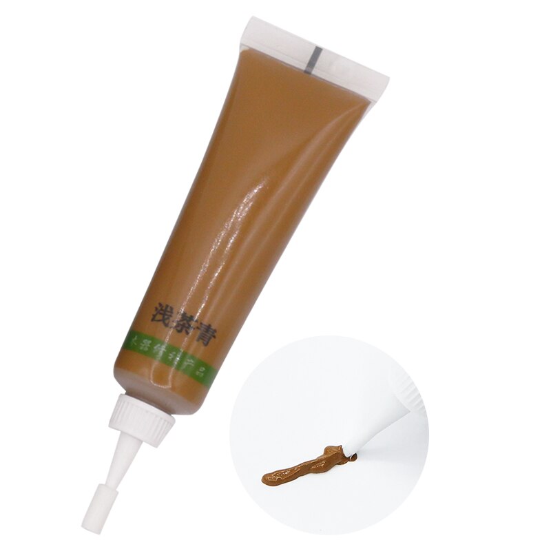 Pasta de reparación de muebles de madera, pintura de madera para puerta de madera, removedor de grietas con agujero para arañazos, 18g