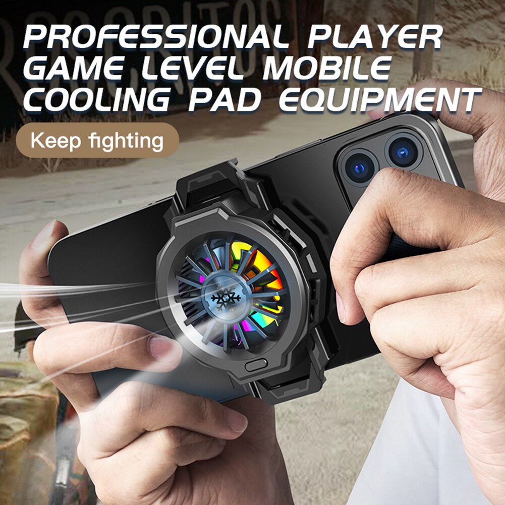 Ventilador de refrigeración para teléfono móvil, sistema enfriador de juegos USB Universal tipo C, LZ-F10, soporte de mando, radiador