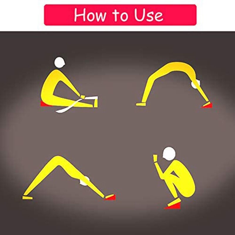 26Cm Inslag Board Kalf Enkel Brancard Houten Antislip Wedge Yoga Baksteen Fitness Accessoires