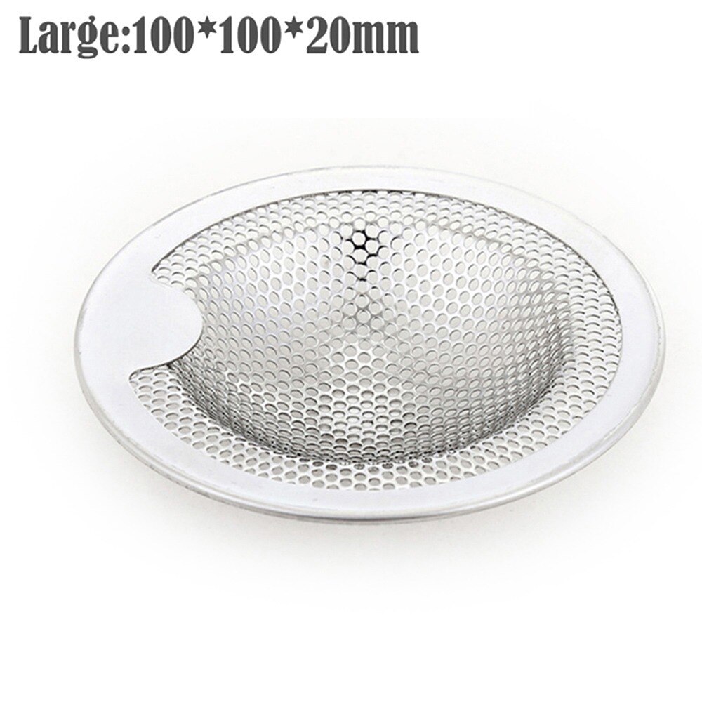 Kitchen Bathroom Sink Filter Drain Stainless Steel Drain Hole Drain Hole Bathtub Shower Waste Stopper Sewer Sink Kitchen Gadgets: 100x100x20mm
