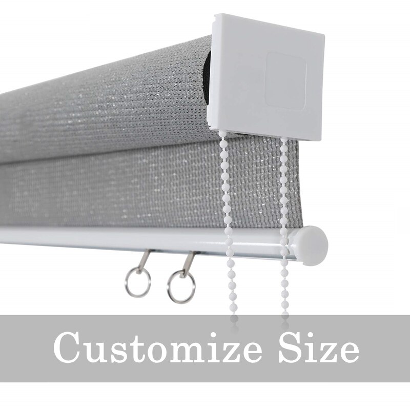 Balcony Window Sunscreen Net Windproof Rainproof Roller Blinds Privacy Shade Curtain Anti-UV Sun Shade Net Mulity Colour