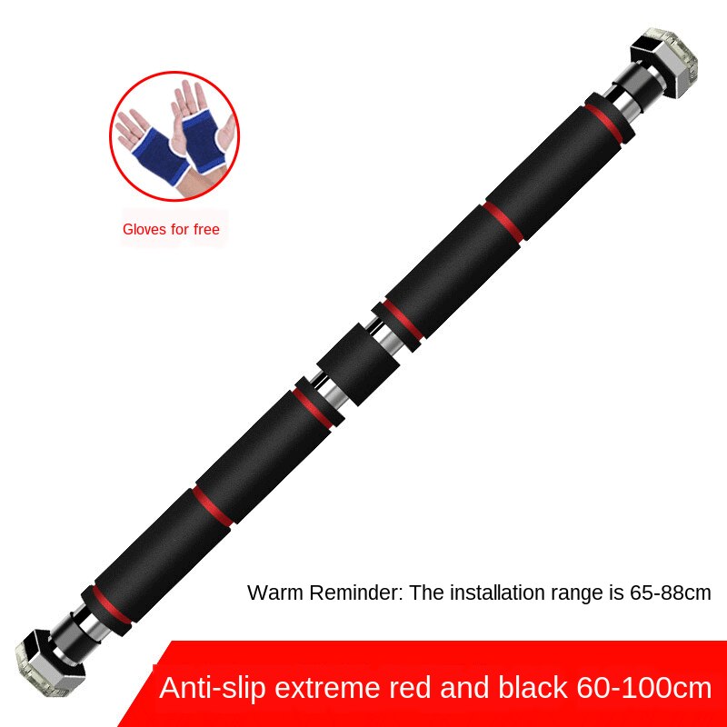 60-130CM Door Horizontal Bars Steel Adjustable Training Bars For Home Gym Workout Pull Up Chin Up Sit Up Bar Fitness Equipment: white