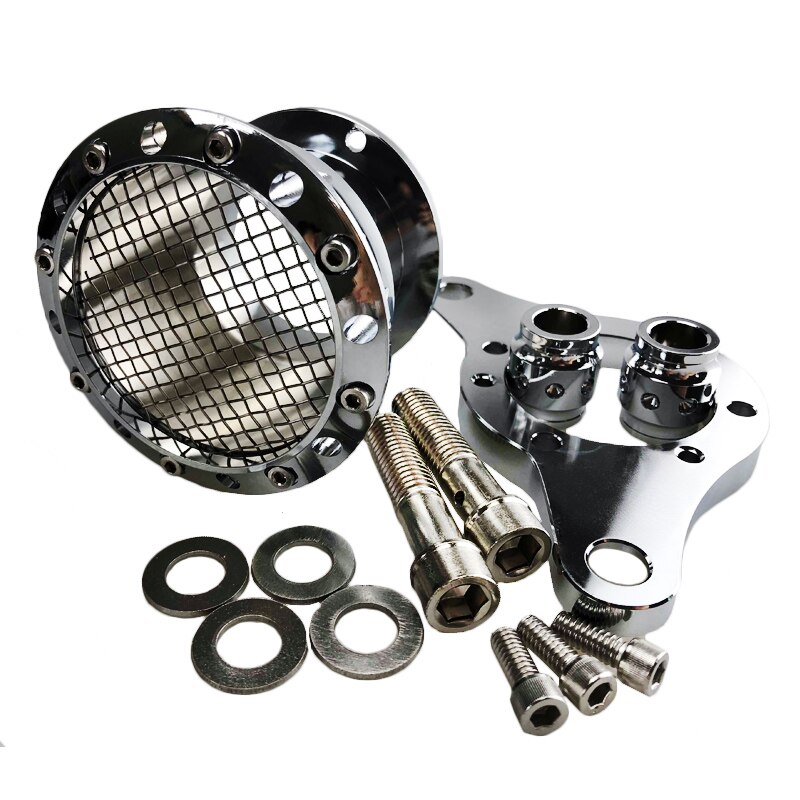 Chrome Velocity Stack Air Cleaner Filter System For Sportster XL 883 1200 2004-UP
