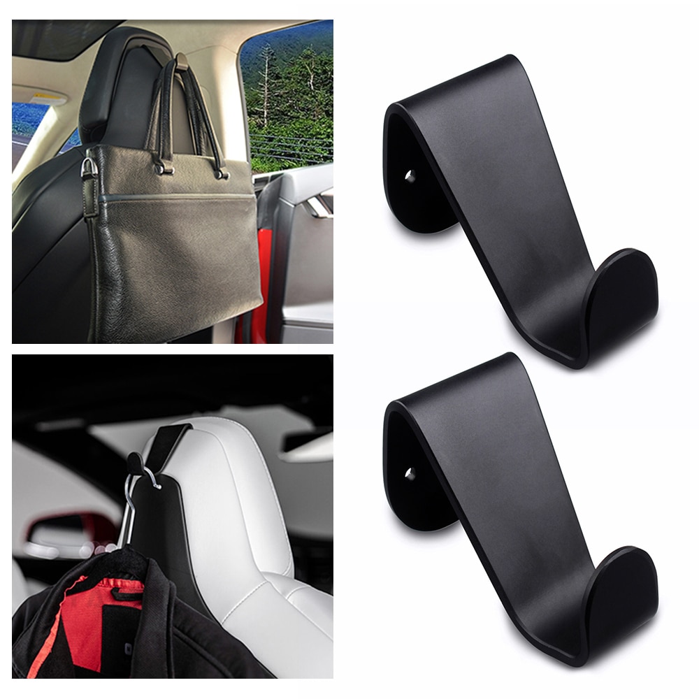 1pcs Multifunctionele Auto Seat Hook Hanger Hoofdsteun Kleerhanger Kleding Suits Holder Interieur Accessoires voor Tesla Model S Model X