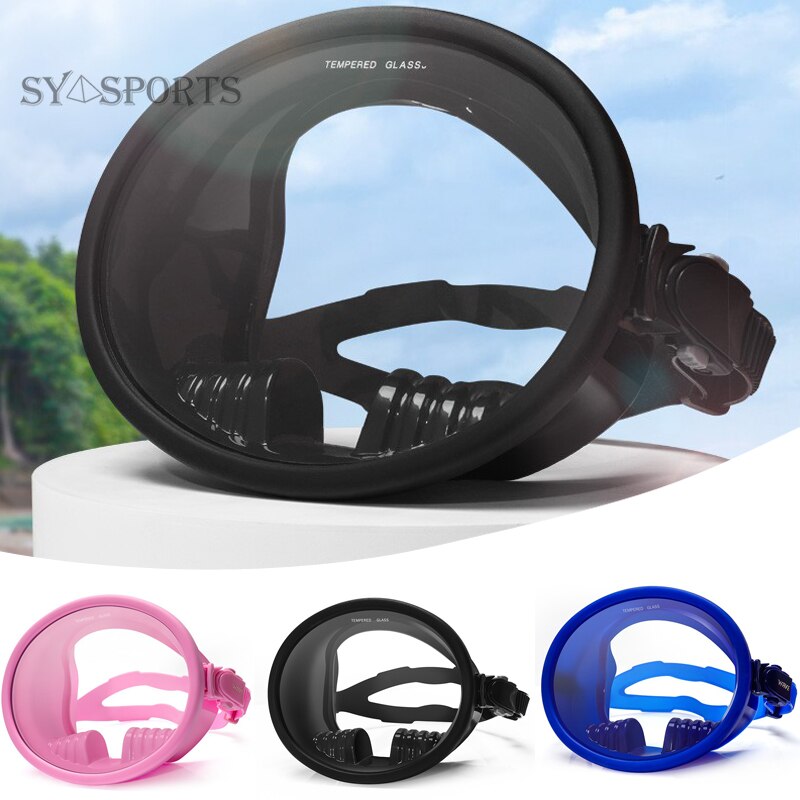 Snorkelling Mask Anti Leak Full Face Snorkel Set 180 Panoramic View Classic Round Dive Equipment diving mask