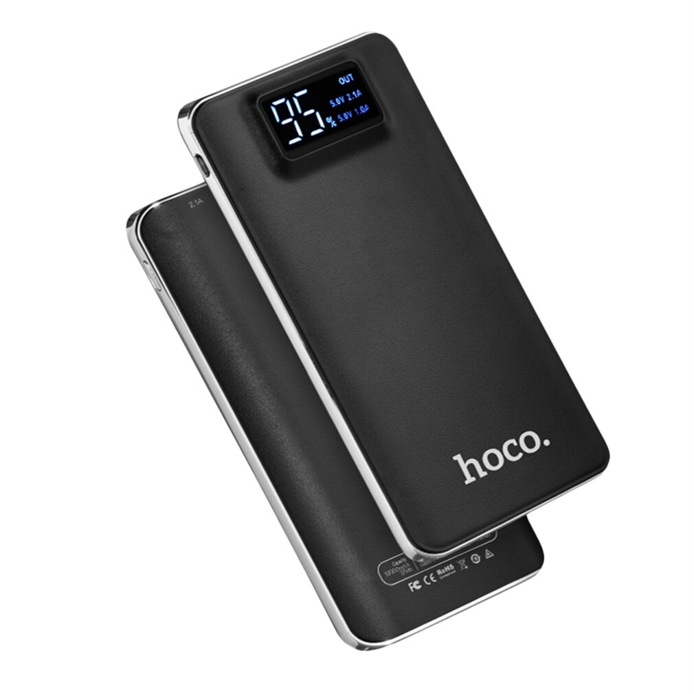 Caricabatterie universale Powerbank Mobile ultrasottile da 10000mAh di grande capacità con torcia a LED: Default Title
