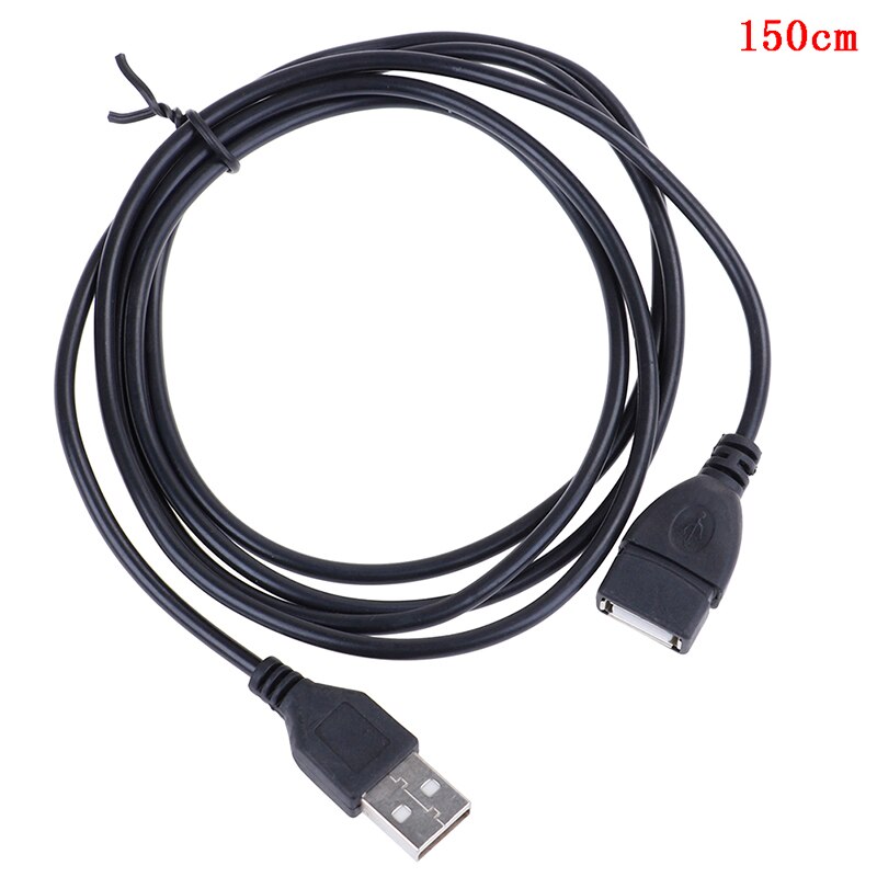 Kabel USB z Przełącznikiem ON/OFF - Mini-USB Męski na Żeński - 1m Czarny: 150cm