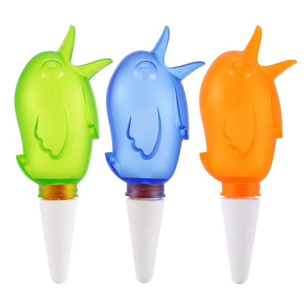 Piquets D'arrosage Automatique En Céramique Forme Oiseau - 4 Pièces, 110 Ml Chacun, Arrosage Goutte à Goutte Pour Plantes - 5