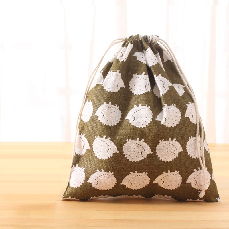 MICCK Travel Storage Bag Toy Storage Underwear Shoes Kids Toys Organizer Drawstring Cosmetic Candy Bags: S / Hedgehog