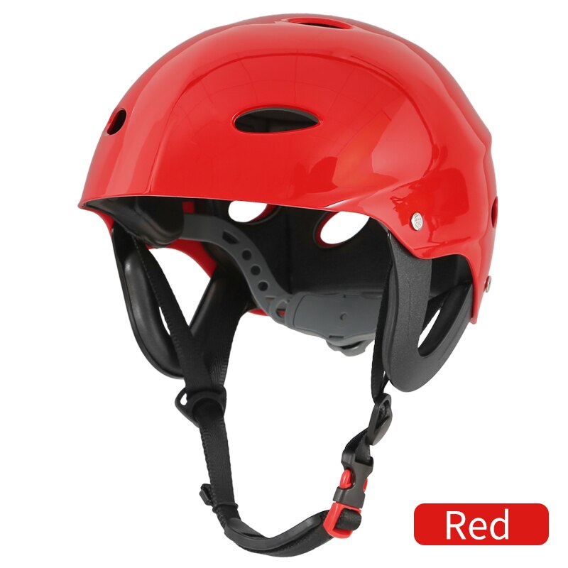 Xinda Outdoor Water Rescue Safety Helmet Head Protection Climbing Streams Rafting Adult Sport Aquatics Helmet: Red