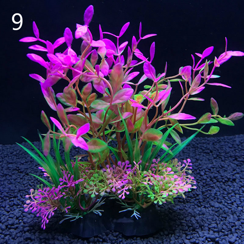 12 Soorten Aquarium Decoratieve Planten Waterplanten Decoratieve Fish Tank Decoratie Kunstplanten Accessoires Iandscaping 14Cm: 9