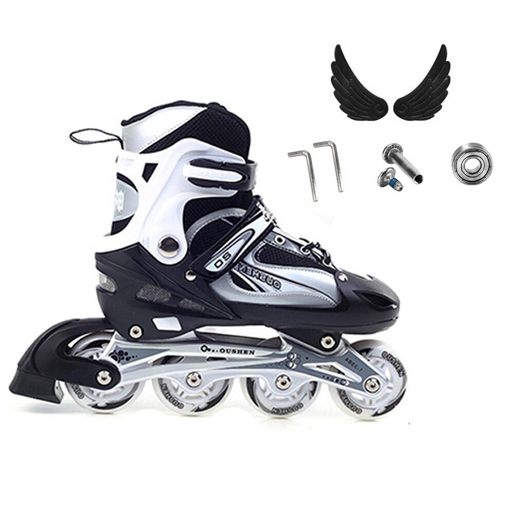 Einstellbare Inline Geschwindigkeit Rolle Rollschuhe Schuhe skaten Schuhe Turnschuhe Für draussen drinnen Sport Professionelle freundlicher Pu 4 Räder