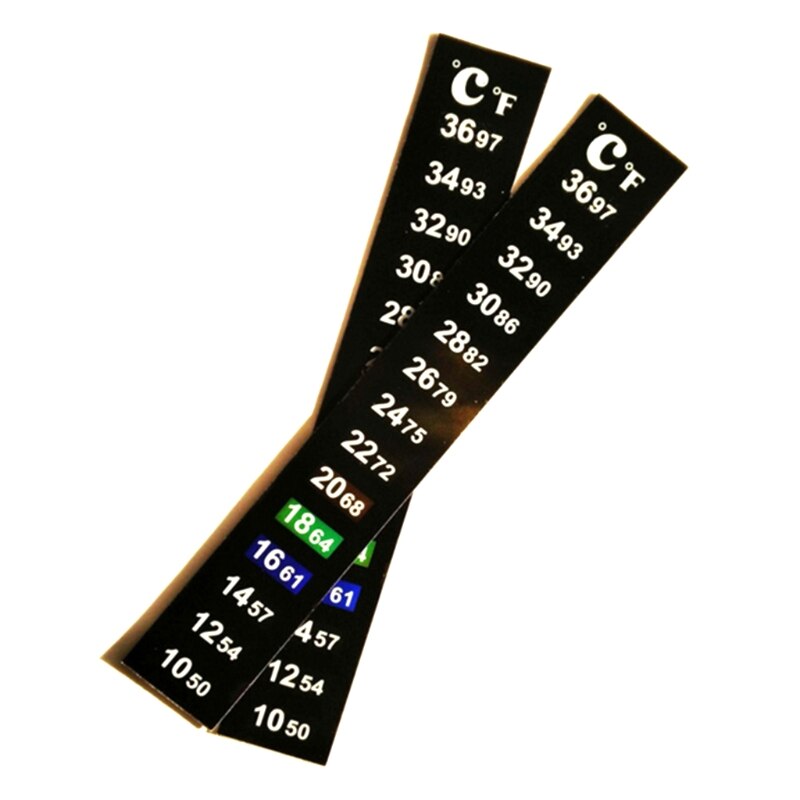 Aquarium Thermometer Sticker Fish Tank Temperature Strip Brewing Thermometer Strips Adhesive Stickers for storage Tank