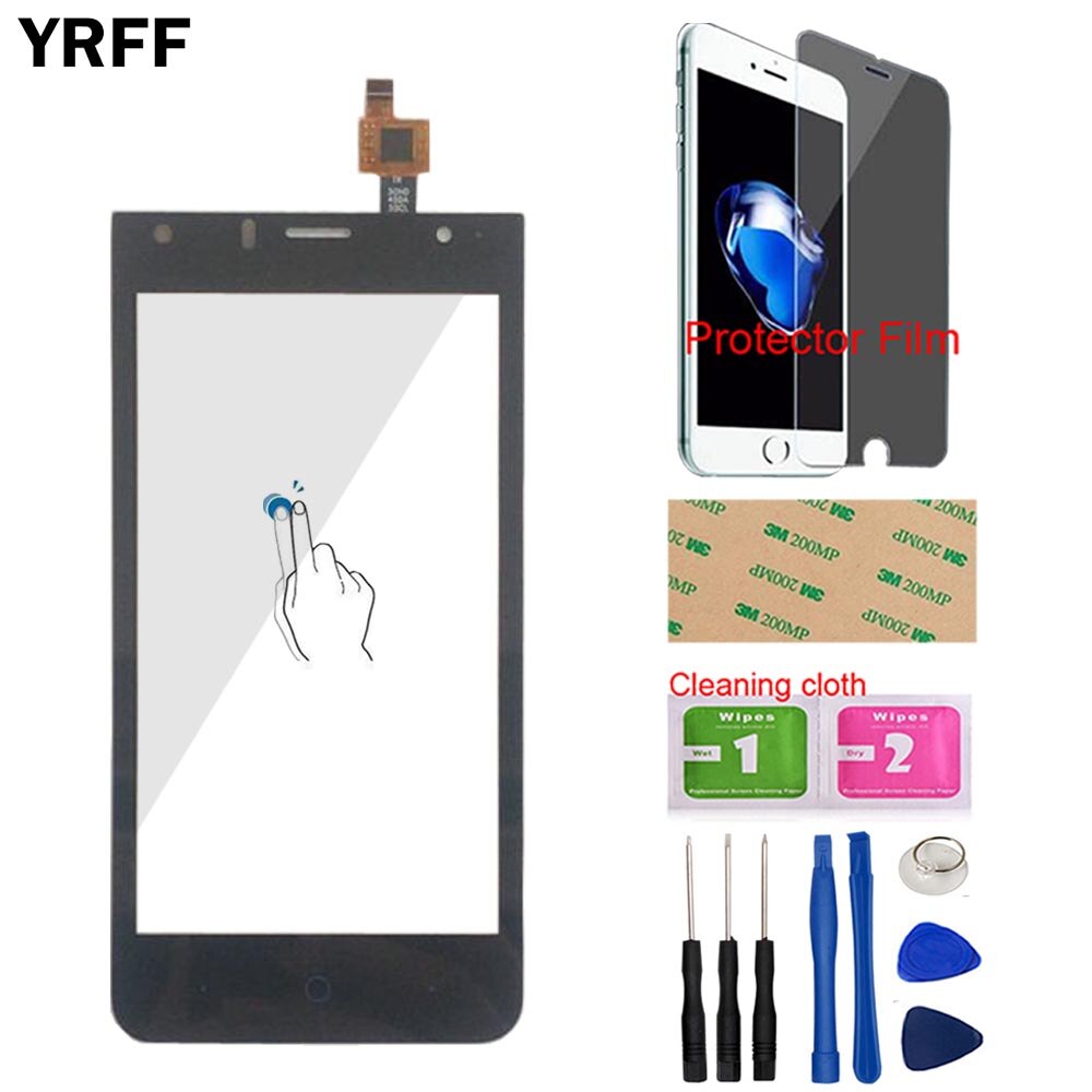 Phone Mobile Touch Screen Digitizer For ZTE Blade A210 Touch Screen Panel Front Glass Touchscreen Sensor Tools Adhesive: Black With Tools