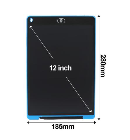 Grafische Tablet Elektronica Tekening Smart Lcd Schrijven Uitwisbare Tekentafel 8.5 12 Inch licht Pad Kerst kinderen: Blue 12 inch