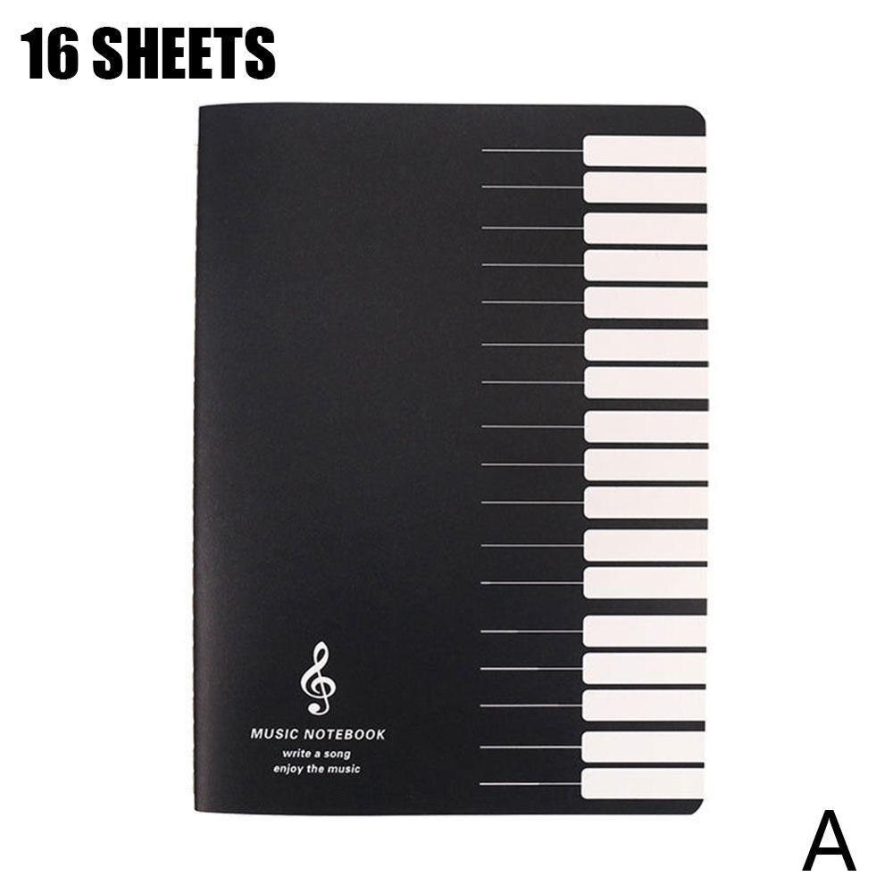 Staff Book Notebook Music Practice Notebook Piano Violin Book Universal Five-line Notebook Random Pattern: 16