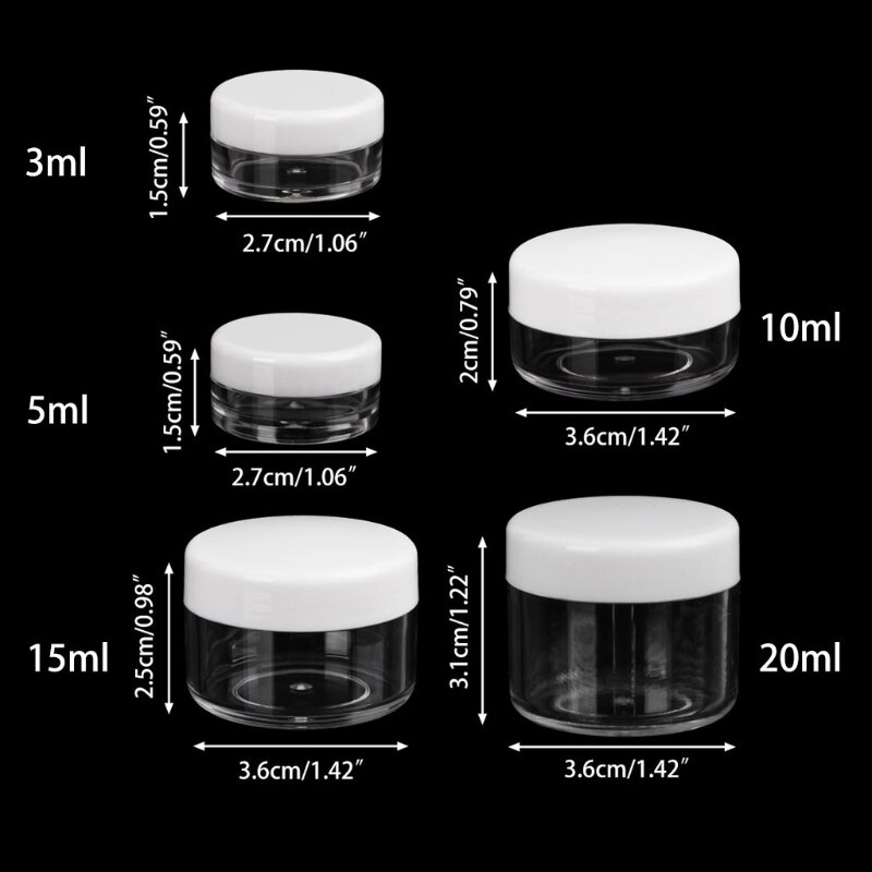Mini Sample Bottle Cosmetic Makeup Jar Pot Face Cream Container Travel Useful E15B
