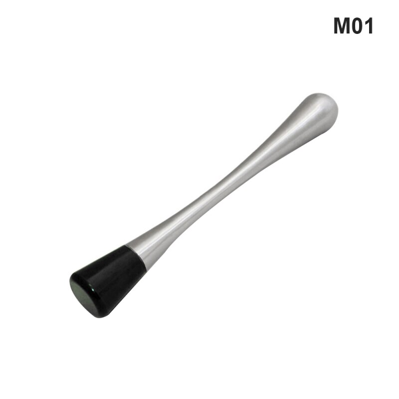 Aço inoxidável vinho mistura vara cocktail mudler shaker com martelo de esmagamento diy bebida fruta mudler esmagado gelo barware ferramenta: M01