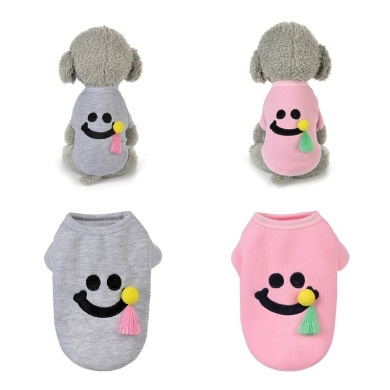 ¡Novedad de ! ropa de para perros y mascotas, ropa con sonrisa de dos patas para primavera y verano para cachorros y perros pequeños