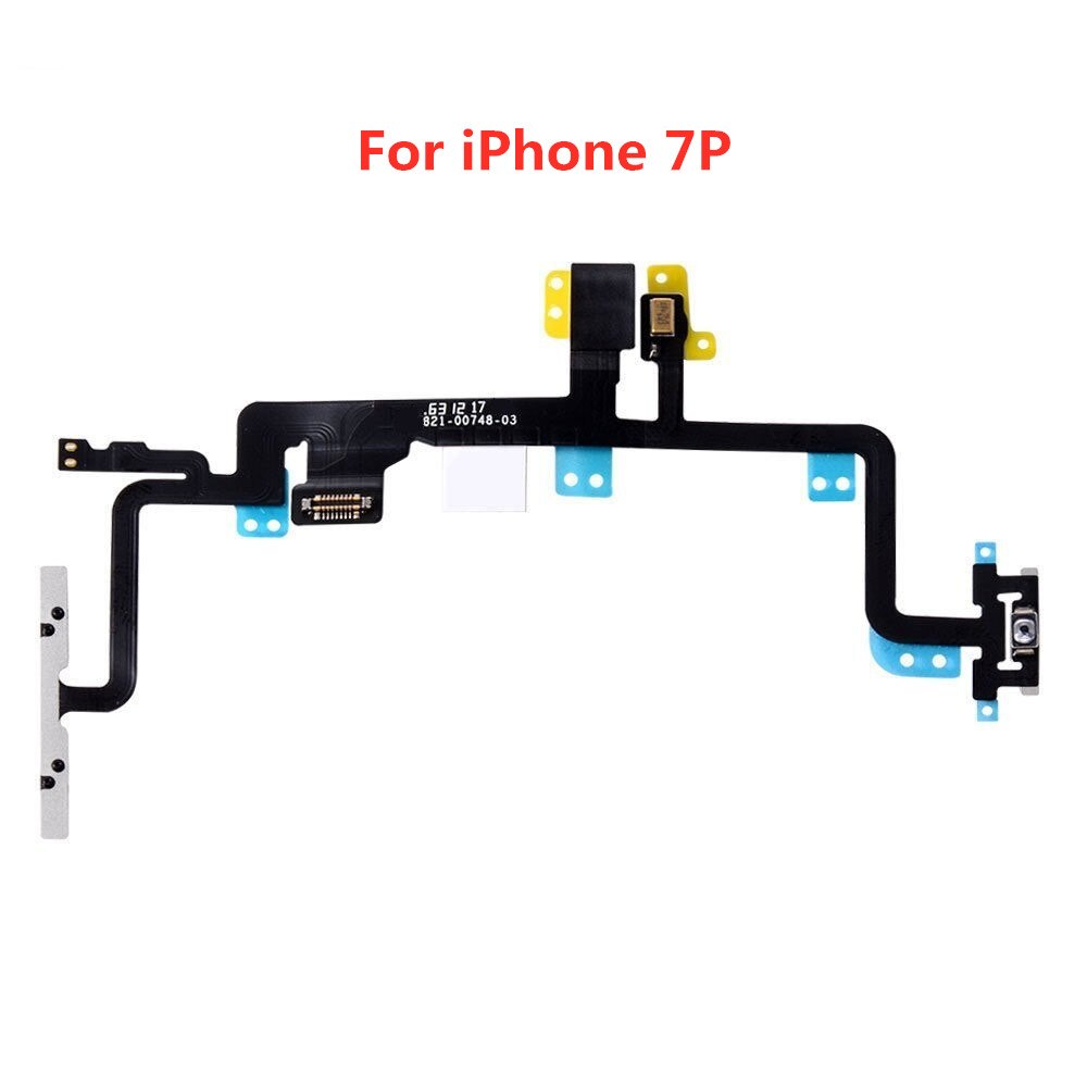 Power Flex Kabel mit Metall Für iPhone 5 5S SE 6 6S 7 8 Plus X XS MAS XR Volumen Schalter Auf Off Taste Ersatzteil Ersatz: 7P