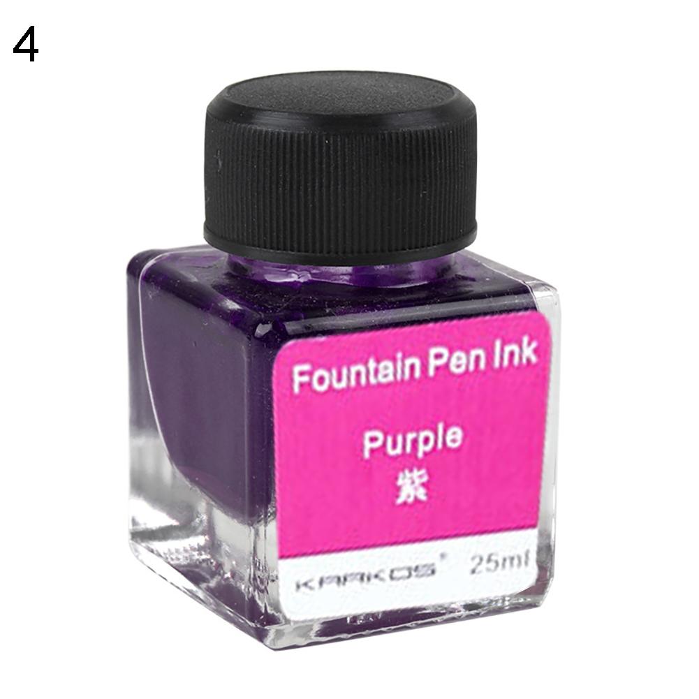 Pen refill 25ml 6 Colors Non-Carbon Glitter Calligraphy Painting Drawing Fountain Pen Ink