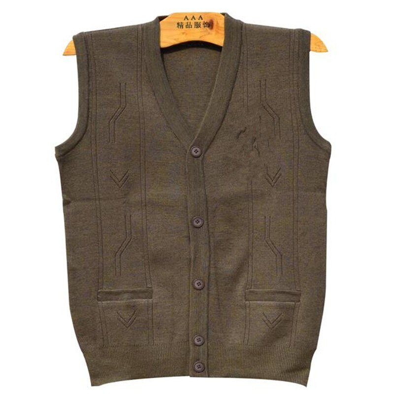 Herrer forår veste trøjer strikket vest cardigan uld ærmeløse frakker chandail hanstrøjer fleece toppe efterår stretch