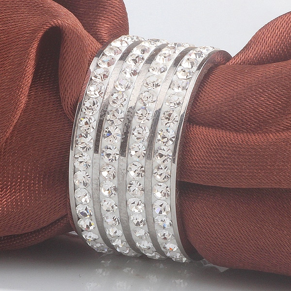 Crystal rings for women men wedding ring stainless steel jewelry