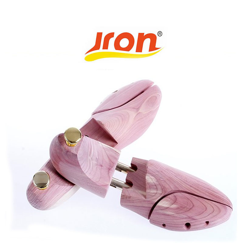 Jron 1 Pair 100% Natrual Cedars Men Wooden Shoe Tree Stretcher Shaper Keeper Adjustable Width Wooden Shoe Tree Stretcher Shaper