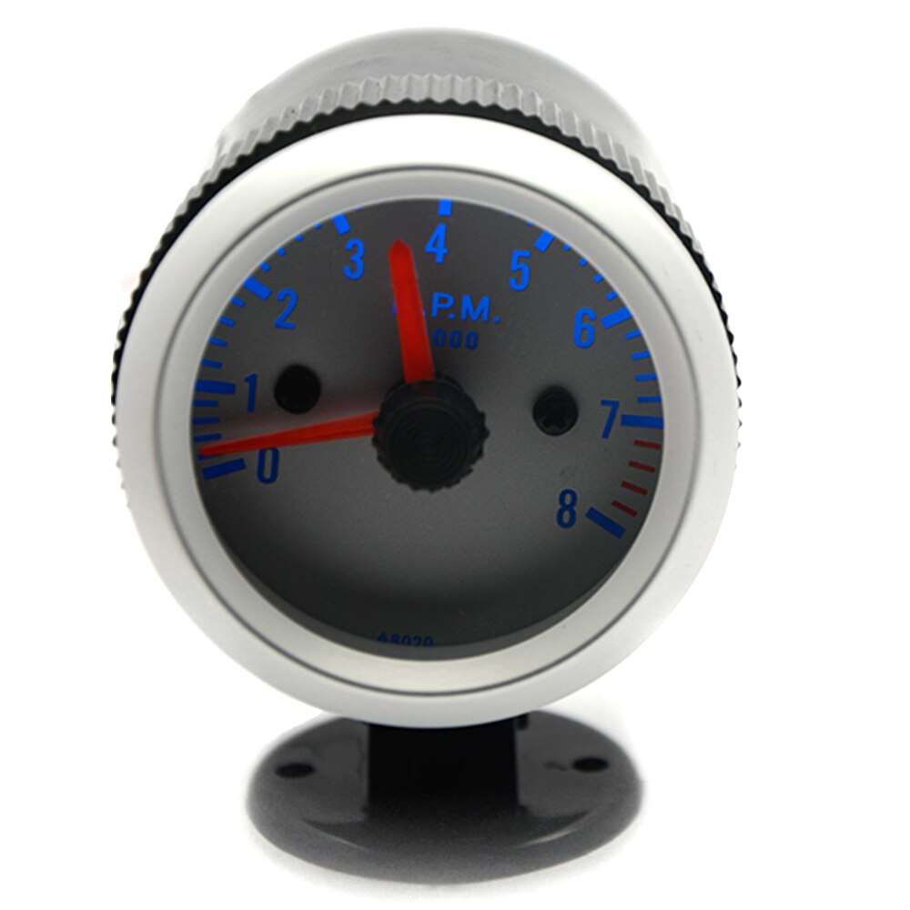 Depåtuning 2 &quot; 52mm led bilboost/vattentemp/oljetemp/oljetryck/varvräknare/volt/vakuummätare+mätare: Varvräknare