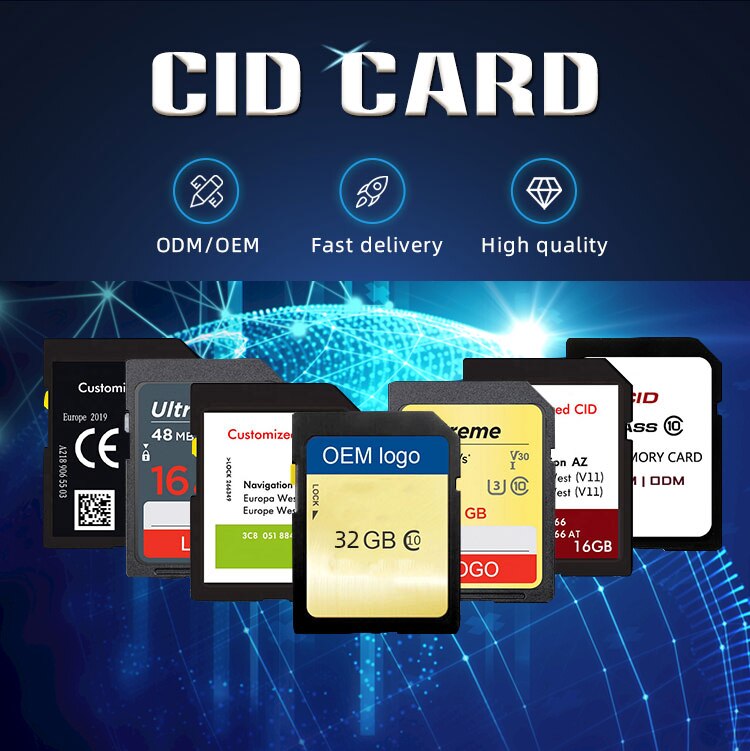 Cid Sd-kaart Oem/Odm 8Gb Geheugenkaart Kaart 32Gb UHS-I Flash Geheugenkaart 128Gb 512gb Hoge Snelheid Tot 85M Verandering Navigatie Cid