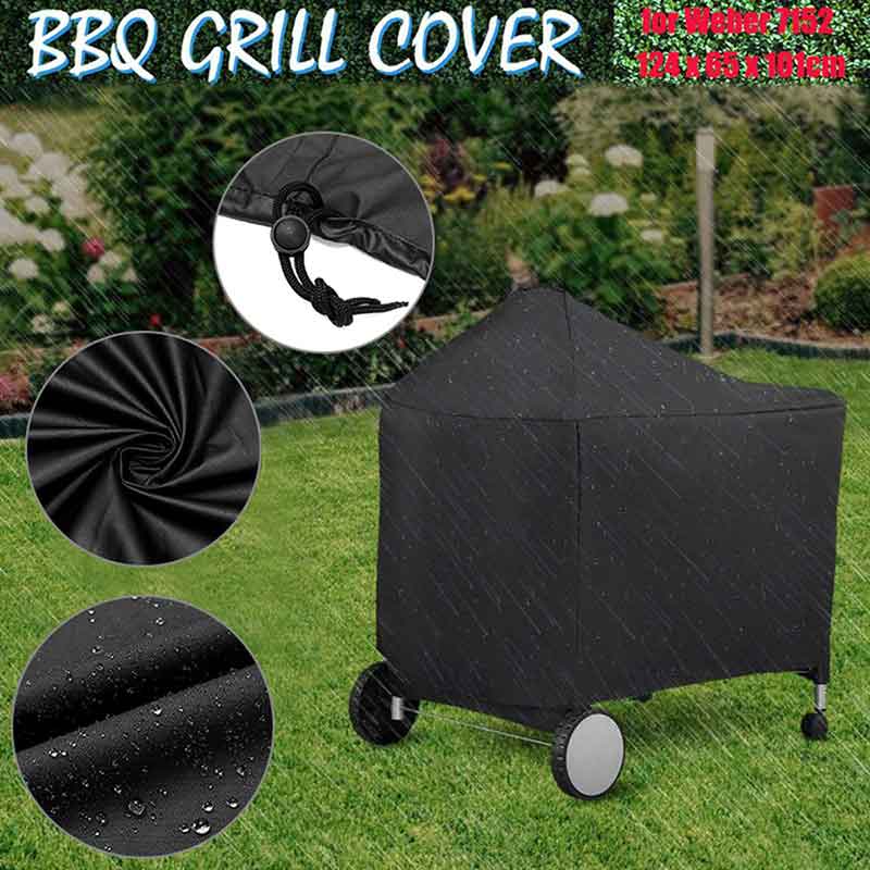 Waterdichte Barbecue Cover Outdoor Stofdicht En Regendicht Tuin Barbecue Beschermende Tool Outdoor Barbecue Accessoires Zwart