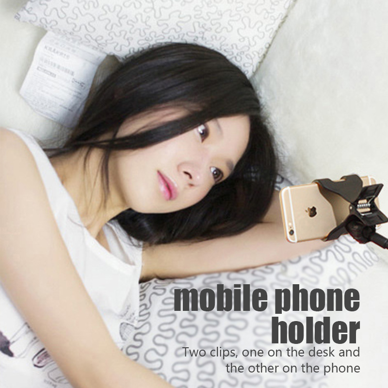 Soporte Universal Flexible para teléfono móvil, Clip ajustable para teléfono móvil, cama para el hogar, montaje de escritorio, soporte para teléfono inteligente