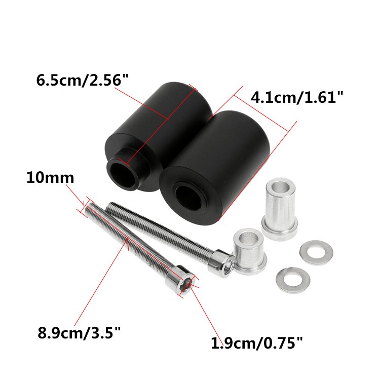 De No cortar marco regulador negro accidente protectores de motocicleta para Honda CBR 929 RR 954 RR 2000, 2001, 2002, 2003