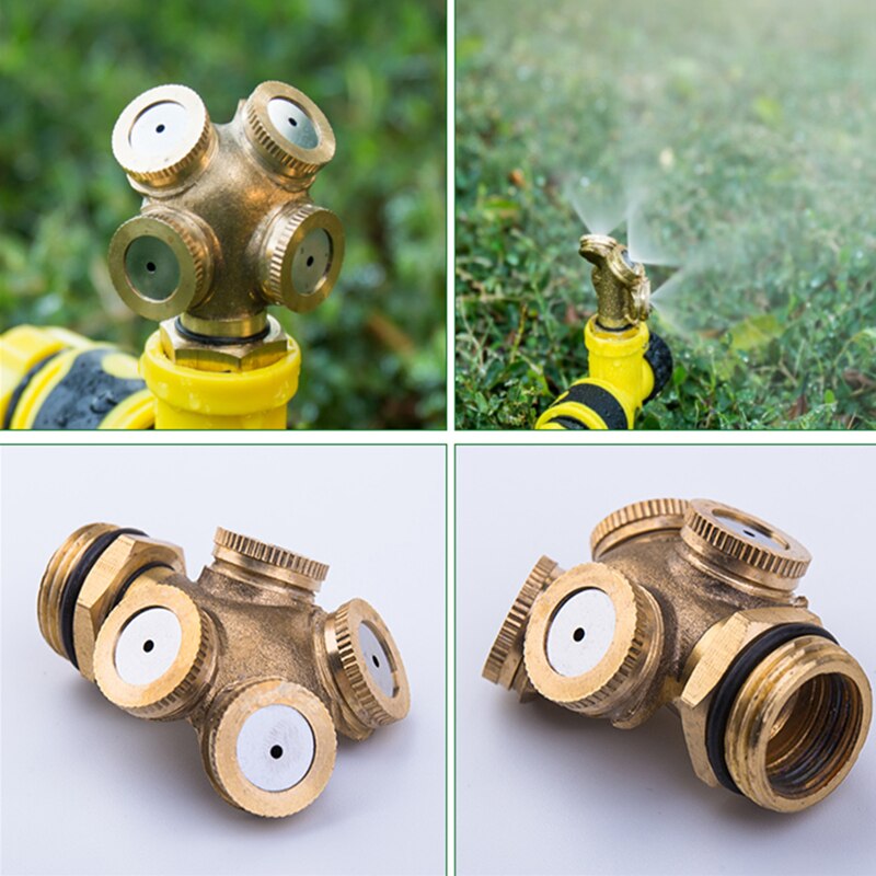 1/2" Adjustable Brass Spray Misting Nozzles Garden Watering Irrigation Brass Spray Nozzles