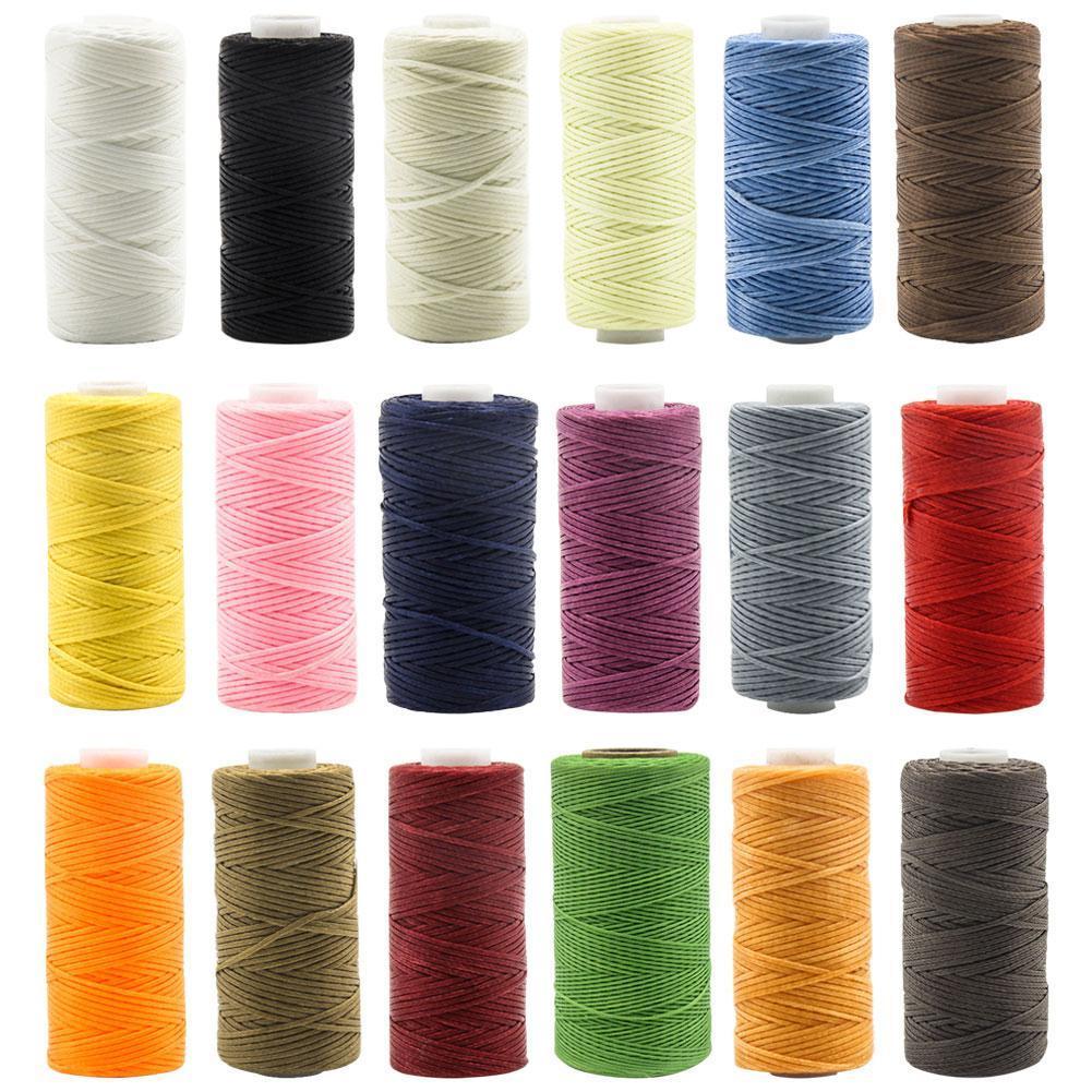 Multi Kleur Wax Draad Fiber Enkel Filament 260M Wax Filament 150D Diy Handgemaakte Polyester Lederen Naaien Gereedschap