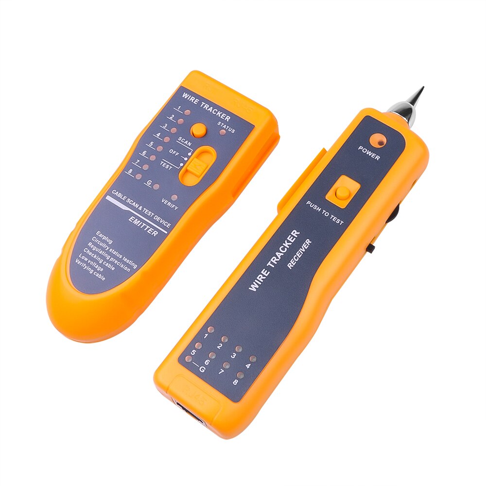 Cat5 Cat6 RJ45 LAN Network Cable Tester Line Finder RJ11 Telephone Wire Tracker Tracer UTP STP Diagnose Tone Network Tool Kit