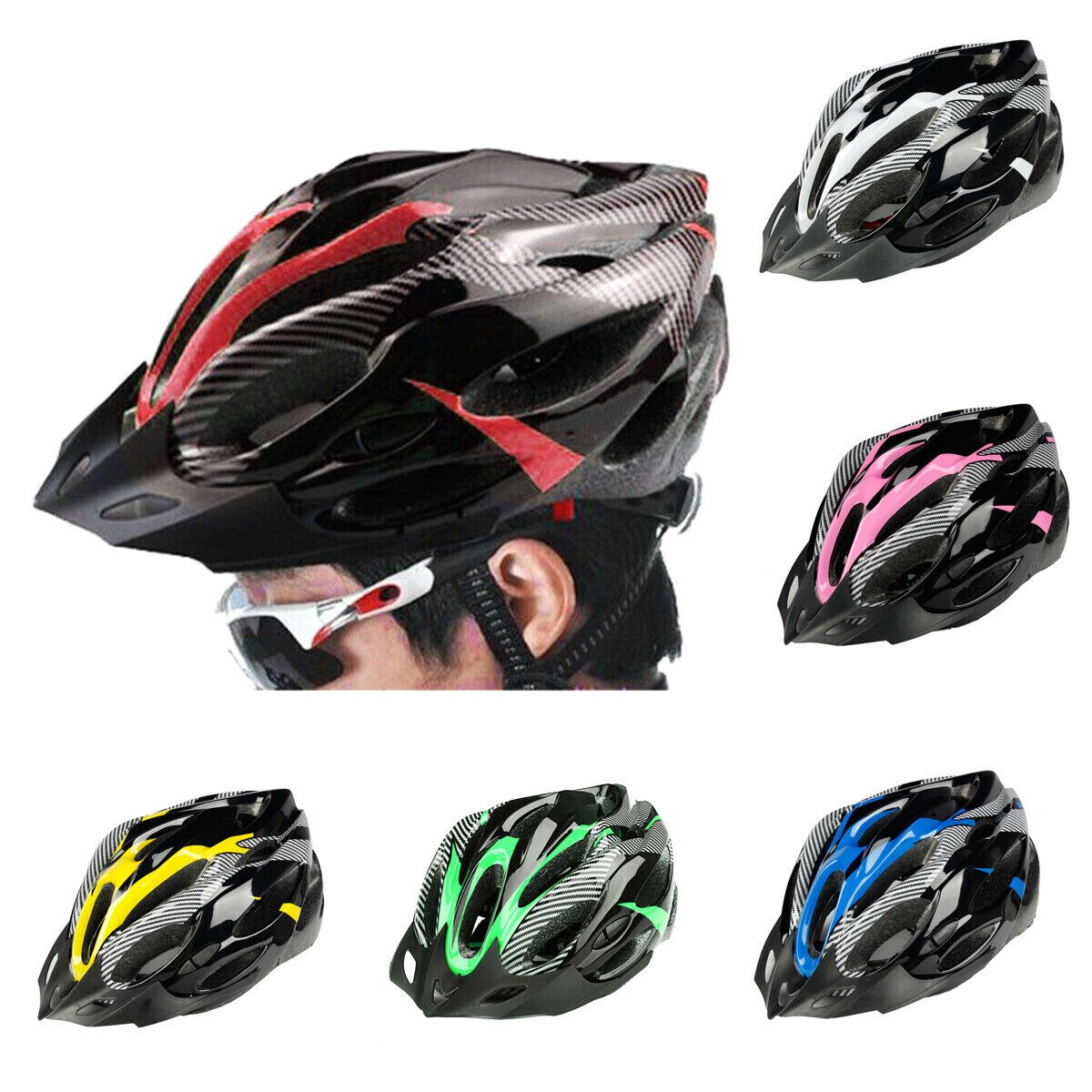 Mountain bike estrada capacete de segurança da bicicleta equitação capacete ultra leve respirável pode efetivamente reduzir a resistência do vento