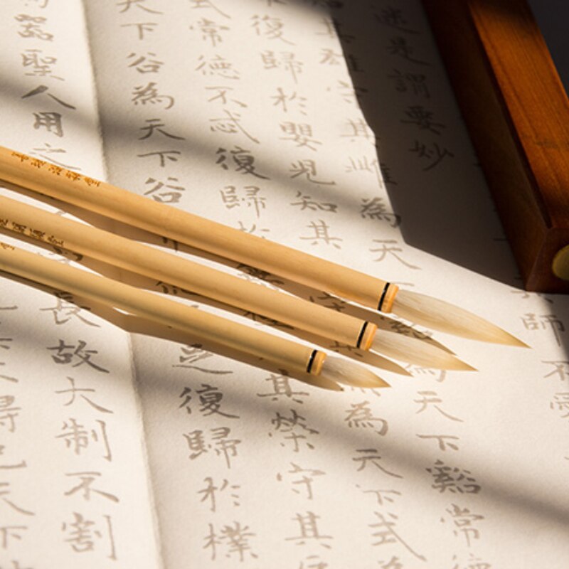 Woolen Multiple Hair Calligraphy Brushes Upscale Regular Script Lian Brush Set Huzhou Calligraphy Brush Pen Caligrafia China