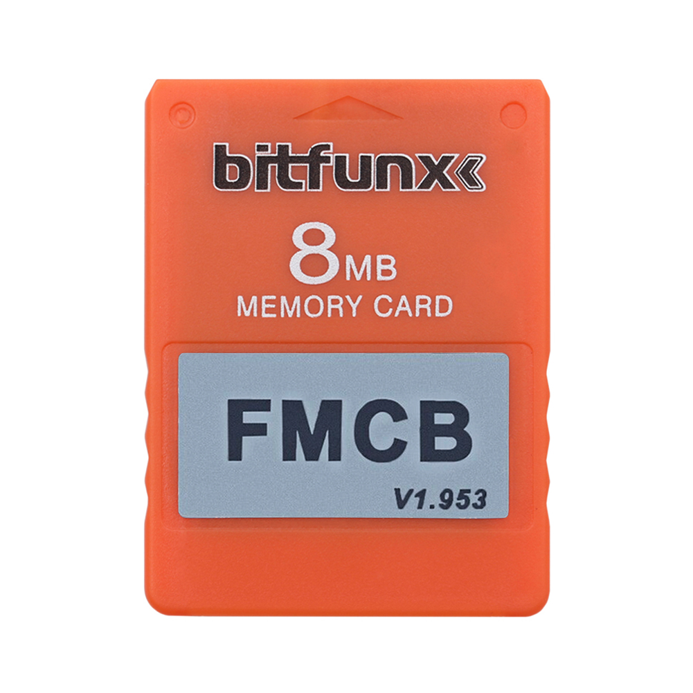 Memory Card Game Consolas Accessories Game Memory Card for Sony PS2 Playstation 2 FMCB McBoot Free MC Boot v1.953: Orange 8MB