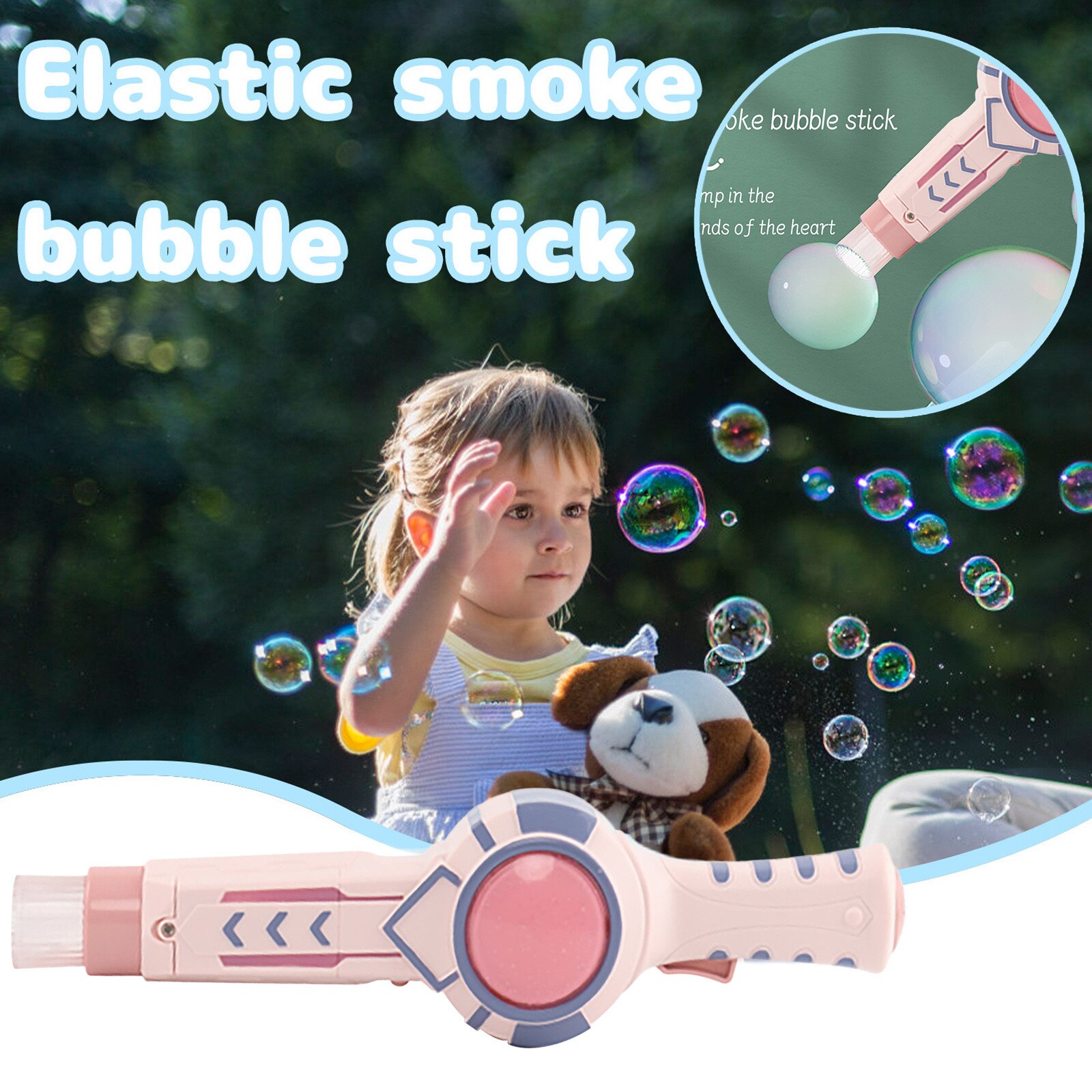 Kids Party Water Bubble Machine Gun Hartvormige Blower Speelgoed Magic Bruiloft Zeep Bubble Pomperos Outdoor Speelgoed Voor Kinderen # YL10