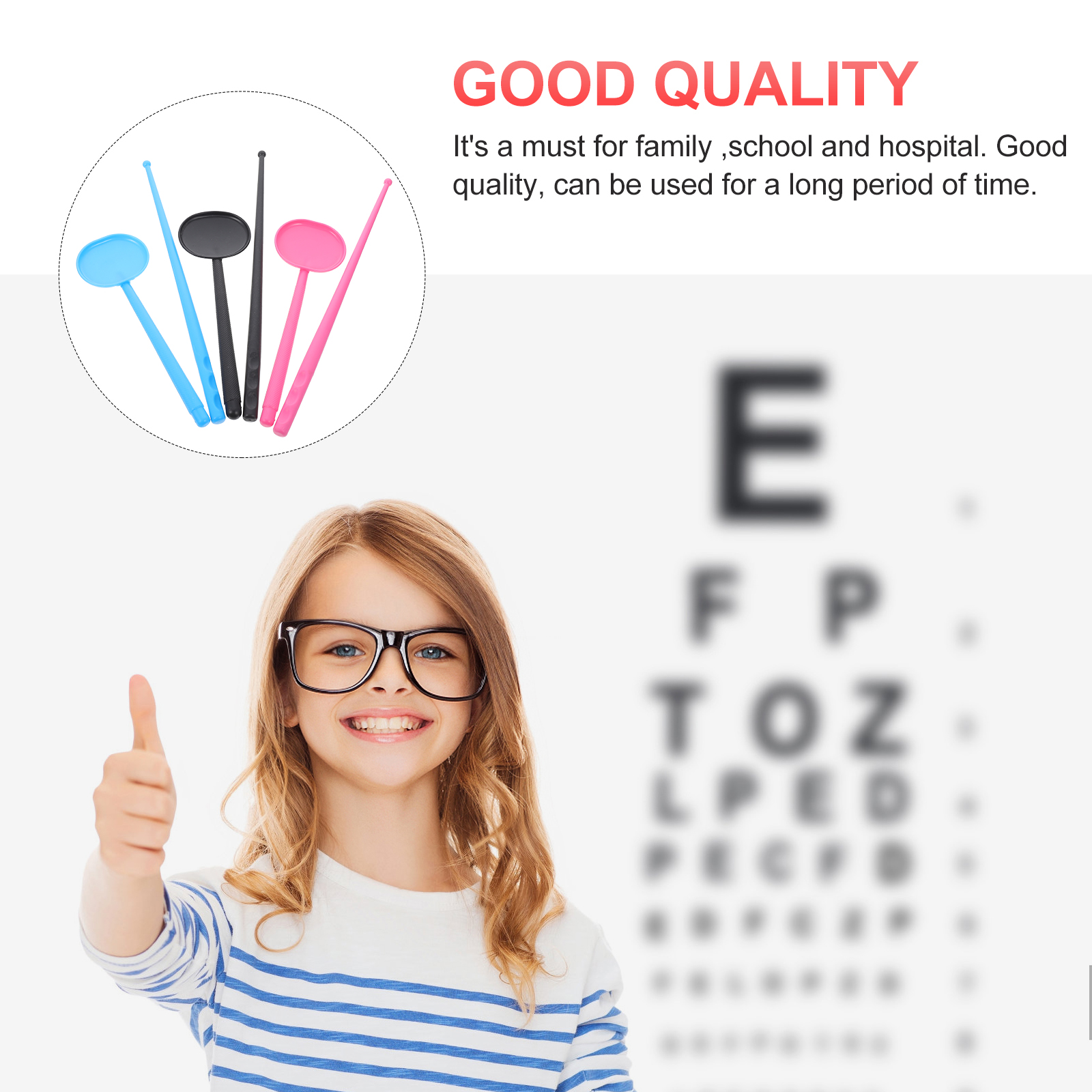 1 Set Eye Occluder Optometry Vision Test Eye Patch Eyesight Test Blinder