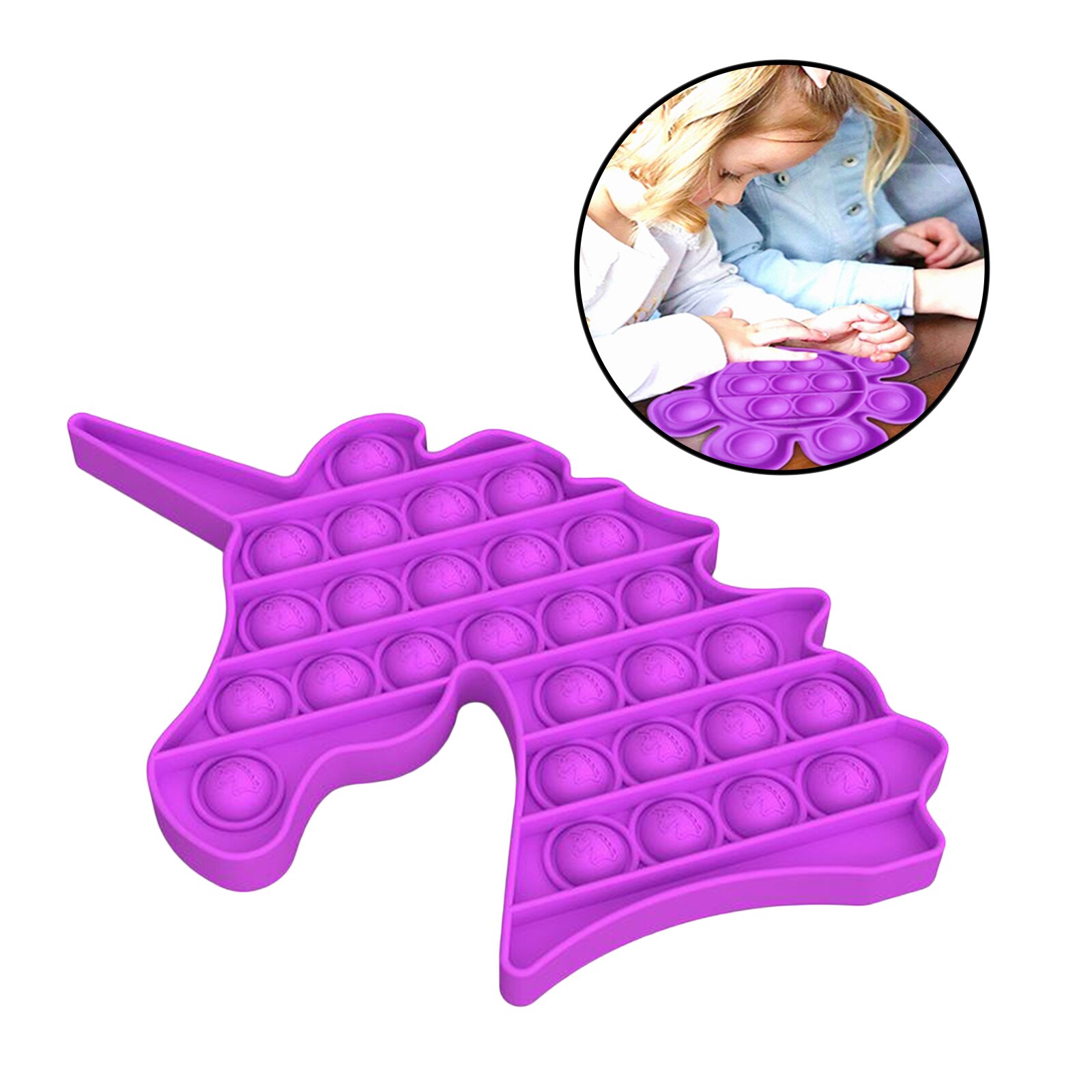 Push Bubble Fidget Sensory Toy Stress Reliever Fidget Toy Game Simple Fidgets Stress Toys Sensory Brain Office Supplie Classroom