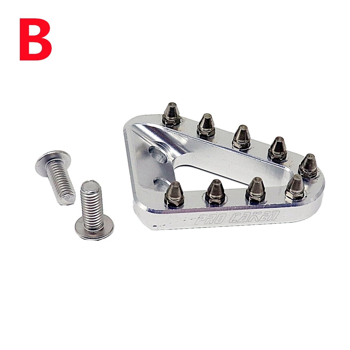 Achterrem Pedaal Stap Tip Plaat Voor Ktm Sx Sxf Exc Excf Xcw Xcfw Xc Xcf Voor Husqvarna 125 150 250 350 450: StyleB  silver