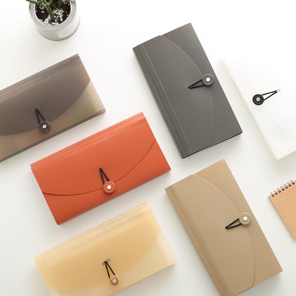 Classified Sorter Document Bag PVC Bag Multi Pocket File Folder Organizer For Document Invoice Bills