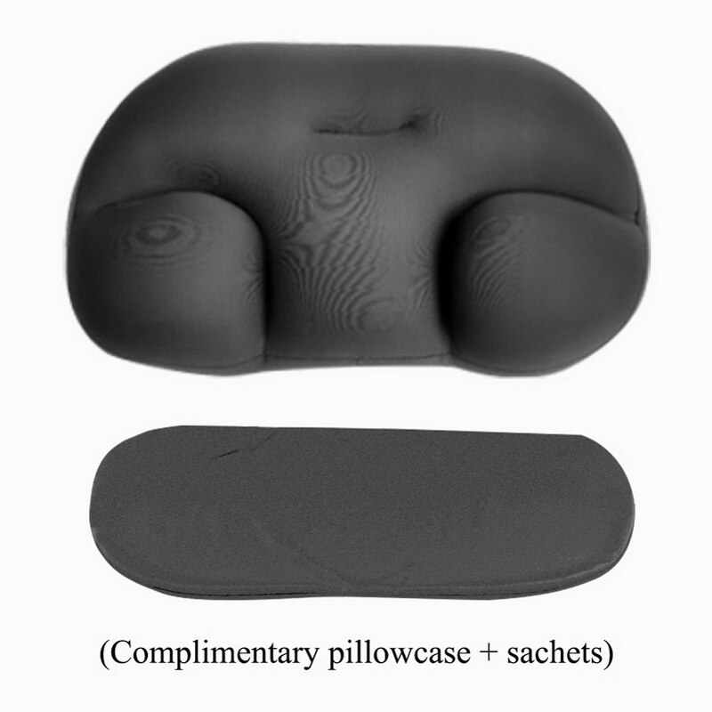 All-round Sleep Pillow Cloud Pillow Neck Support Pillow Butterfly Shaped Ergonomic Pillow Foam Soft Orthopedic Neck Pillow: B-with pillowcase 1