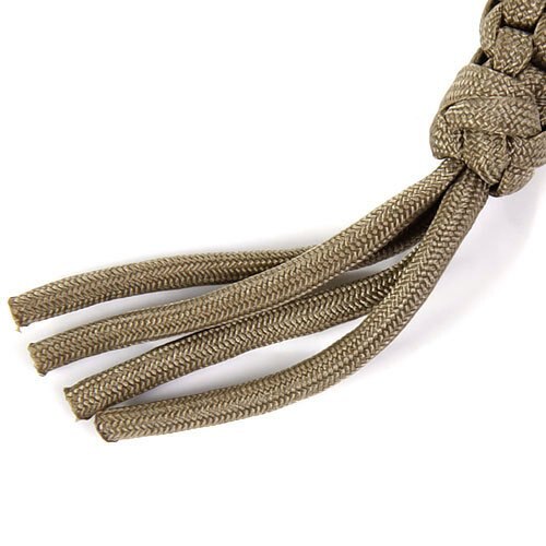 Cordão quadrado da faca do tecer de paracord-caqui