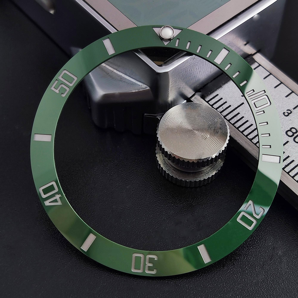Schräge 38 mm Keramik Original hochwertige Uhrenlünetteneinsätze GMT Taucheruhr-Einsatz